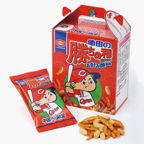 亀田の勝ちの種 お好み焼風味 商品詳細 広島東洋カープオフィシャルグッズショップ